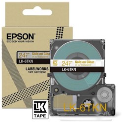 Epson LK-6TKN Goud, Transparant