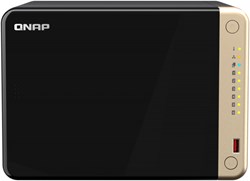 QNAP TS-664 NAS Tower Intel® Celeron® N5095 8 GB DDR4 0 TB QNAP QTS Black, Bronze