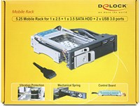 DeLOCK 47209 drive bay panel 13,3 cm (5.25") I/O ports paneel Zwart-3