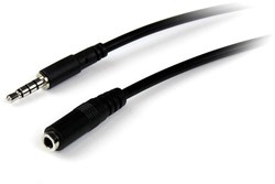 StarTech.com 1m 3,5mm 4-polige Headset Verlengkabel M/F