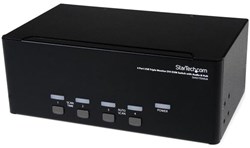 StarTech.com 4-poort 3x Monitor DVI USB KVM-switch met Audio en USB 2.0-hub
