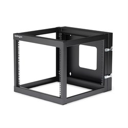StarTech.com 8U 22inch Diep Scharnierend Open Frame Serverrack Wandmontage