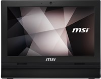 MSI Pro 16T 10M-228XDE Intel® Celeron® 5205U 39,6 cm (15.6") 1366 x 768 Pixels Touchscreen Alles-in-één-pc 4 GB DDR4-SDRAM 250 GB SSD Wi-Fi 5 (802.11ac) Zwart