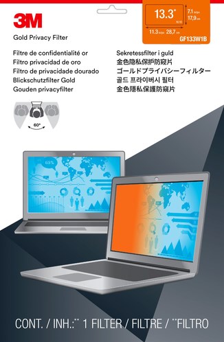 3M Gold Privacyfilter voor breedbeeldlaptop 13,3" (16:10)