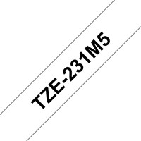 Brother TZE-231M5 labelprinter-tape Zwart op wit-2
