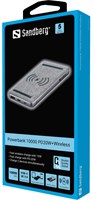Sandberg 420-61 powerbank Lithium-Polymeer (LiPo) 10000 mAh Draadloos opladen Zwart, Grijs-2
