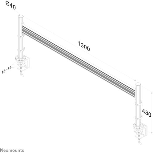 Neomounts FPMA-DTB100 Toolbar bureaurail 10-24"-3