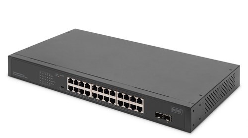 Digitus DN-95348-2 netwerk-switch Unmanaged Gigabit Ethernet (10/100/1000) Power over Ethernet (PoE) 1U Grijs