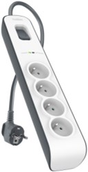 Belkin BSV400ca2M Zwart, Wit 4 AC-uitgang(en) 2 m
