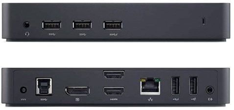 DELL 452-BBOU laptop dock & poortreplicator Bedraad USB 3.2 Gen 1 (3.1 Gen 1) Type-A Zwart