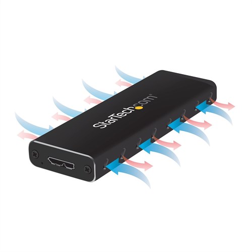StarTech.com M.2 SSD Enclosure for M.2 SATA SSDs - USB 3.0 (5Gbps) with UASP-3