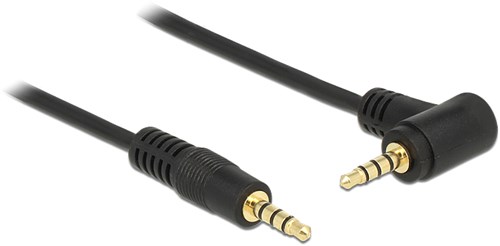 DeLOCK 84737 audio kabel 1 m 3.5mm Zwart-2
