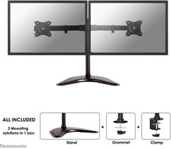 Neomounts NM-D335DBLACK Monitorstandaard 10-27"