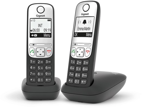 Gigaset A690A Duo Analoge-/DECT-telefoon Nummerherkenning Zwart-2
