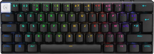 Logitech G PRO X 60 toetsenbord Gamen USB + RF Wireless + Bluetooth AZERTY Frans Zwart