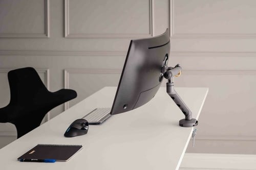 BakkerElkhuizen BE Flexible Single 88,9 cm (35") Grijs Bureau-2