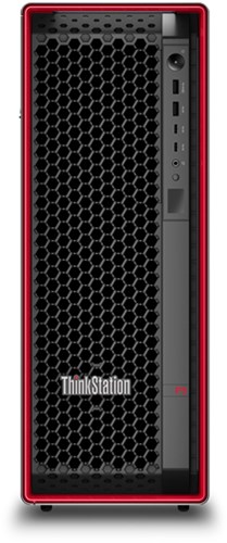 Lenovo ThinkStation P5 Intel® Xeon® W w3-2425 32 GB DDR5-SDRAM 1 TB SSD Windows 11 Pro for Workstations Tower Workstation Zwart, Rood