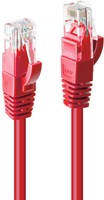 Lindy 0.5m Cat.6 U/UTP Network Cable, Red