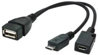 Gembird A-OTG-AFBM-04 USB cable 0.15 m Micro-USB B USB A Black