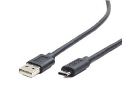 Gembird USB-A/USB-C, 1m USB-kabel USB 2.0 USB A USB C Zwart