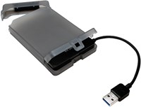 LogiLink AU0037 storage drive enclosure HDD/SSD enclosure Grey 2.5"-3