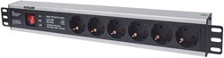 Intellinet 713962 energiedistributie 6 AC-uitgang(en) 1.5U Zwart