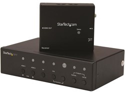 StarTech.com Multi-Input HDBaseT Extender with Built-in Switch - DisplayPort, VGA and HDMI Over CAT5e or CAT6 - Up to 4K