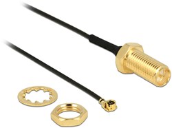 DeLOCK 89471 coax-kabel 0,1 m RP-SMA MHF/ U.FL-LP-068 Zwart