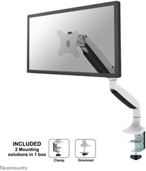 Neomounts NM-D750WHITE Monitor arm 10-32" - gas spring