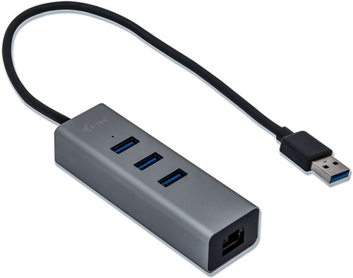 i-tec Metal USB 3.0 HUB 3 Port + Gigabit Ethernet Adapter-2