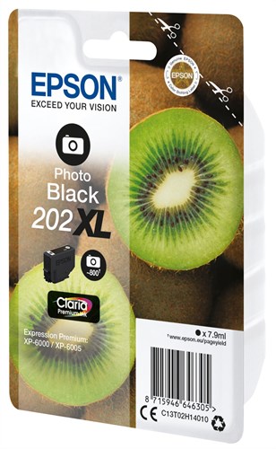 Epson Kiwi Singlepack Photo Black 202XL Claria Premium Ink-2