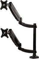 Fellowes Platinum Series dubbele verticale monitorarm - zwart-3