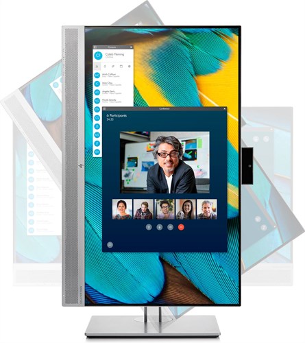 HP EliteDisplay E243m computer monitor 60,5 cm (23.8") 1920 x 1080 Pixels Full HD LED Zwart, Zilver