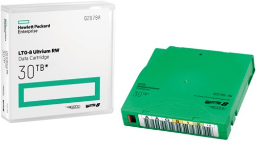 HPE LTO-8 Ultrium 30TB RW Data Cartridge Lege gegevenscartridge 12 TB 1,27 cm