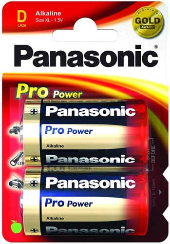 Panasonic 1x2 LR20PPG Wegwerpbatterij Alkaline