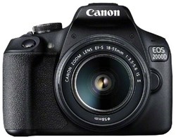 Canon EOS 2000D BK 18-55 IS II EU26 SLR camerakit 24,1 MP CMOS 6000 x 4000 Pixels Zwart