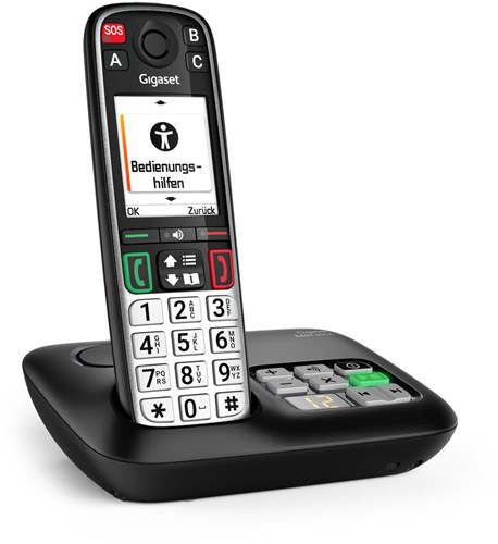 Gigaset EASY 500A Analoge-/DECT-telefoon Nummerherkenning Zwart, Zilver
