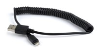 Gembird CC-LMAM-1.5M Lightning-kabel 1,5 m Zwart