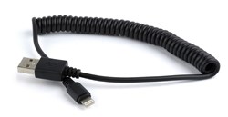 Gembird CC-LMAM-1.5M Lightning-kabel 1,5 m Zwart