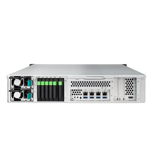 QSAN XCubeNAS XN8008R/96TB NAS Rack (2U) Ethernet LAN Zwart, Metallic D-1527-2