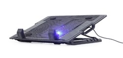 Gembird NBS-1F17T-01 laptop cooling pad 43,2 cm (17") 1500 RPM Zwart