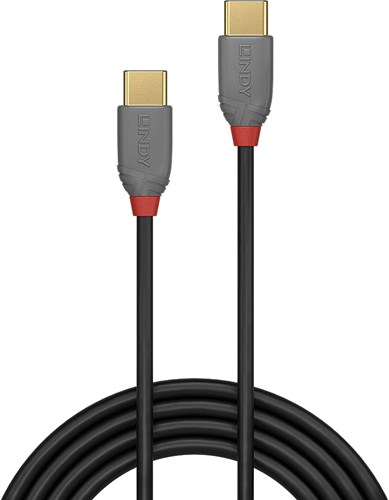 Lindy 3m USB 2.0 Type C to C Cable, Anthra Line-2