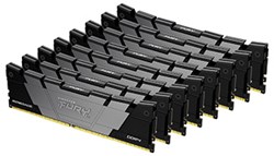 Kingston Technology FURY 256GB 3200MT/s DDR4 CL16 DIMM (set van 8) Renegade Zwart
