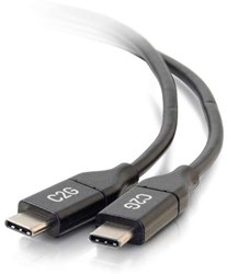 C2G 1.8m (6ft) USB C Cable - USB 2.0 (5A) - M/M USB Type C Cable - Black