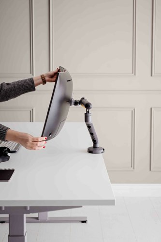 BakkerElkhuizen BE Flexible Single 88,9 cm (35") Grijs Bureau-3