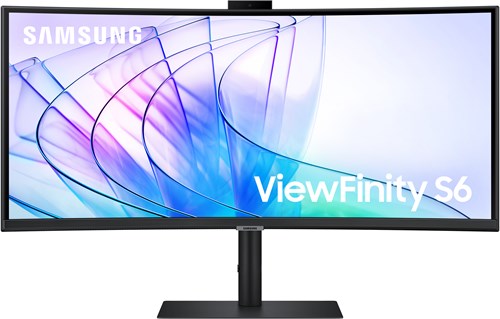 Samsung ViewFinity S6 S65VC computer monitor 86,4 cm (34") 3440 x 1440 Pixels UltraWide Quad HD LCD Zwart