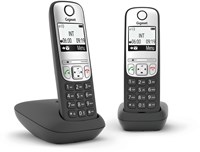 Gigaset A690A Duo Analoge-/DECT-telefoon Nummerherkenning Zwart