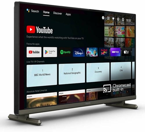 Philips 24HFL4518/12 hospitality tv 61 cm (24") HD 250 cd/m² Smart TV Zwart 6 W