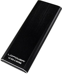 LC-Power LC-M2-C-NVME storage drive enclosure SSD enclosure Black M.2