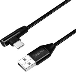 LogiLink CU0138 USB cable USB 2.0 1 m USB A USB C Black